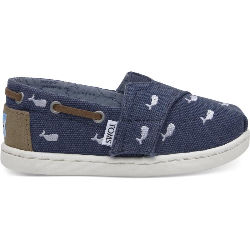 Toms Bimini Navy Whale Embroidery 10011564