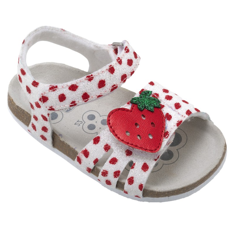Chicco sandal White/Red with strawberry 657640-300