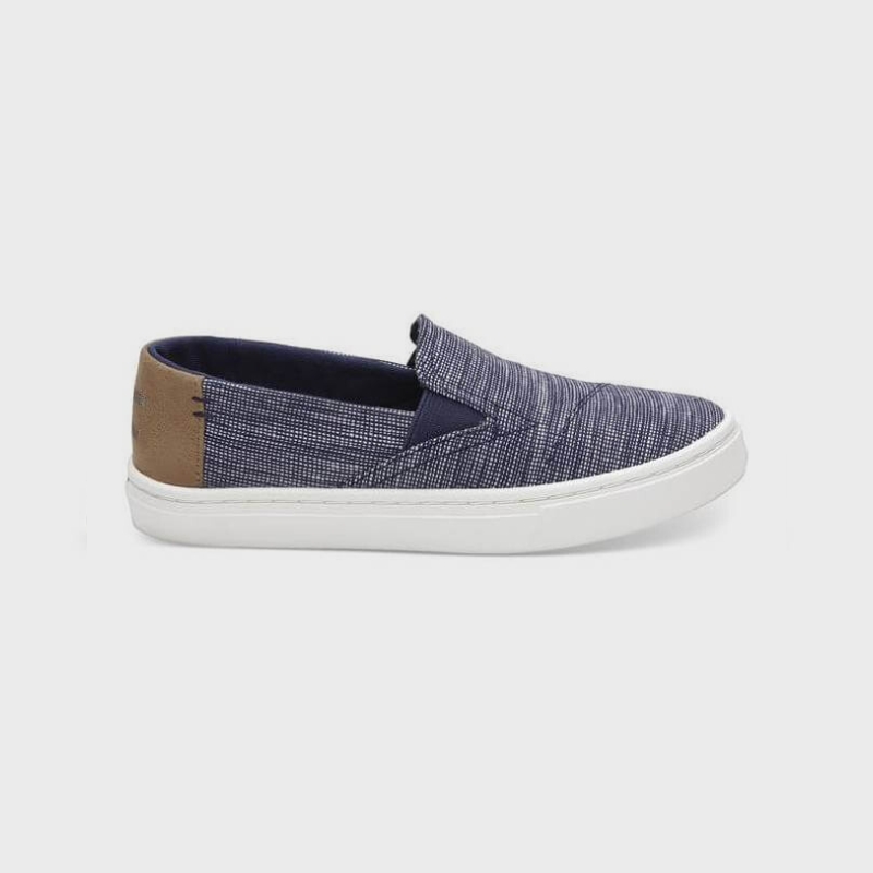 Toms Luca Navy Striped Chambray 10011484 Blue