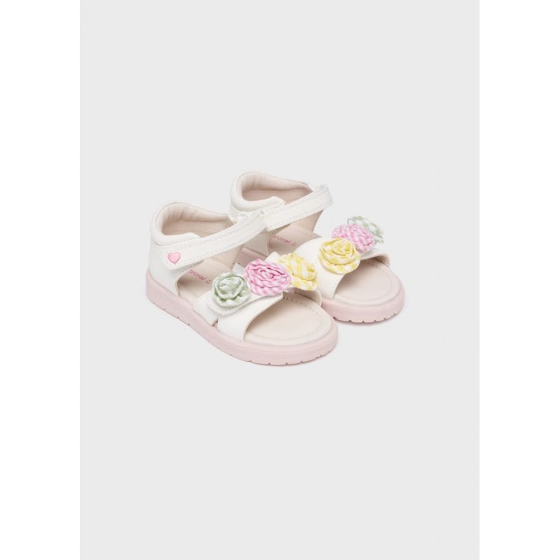 Mayoral Sandals with floral applique baby 41454-022