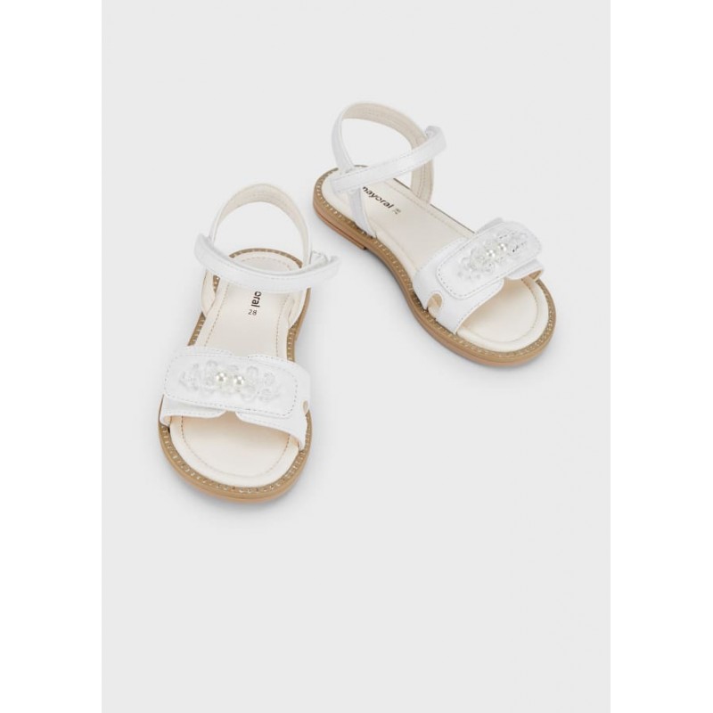 Mayoral Sandals with Pearl Embellishment Girl 45447-023