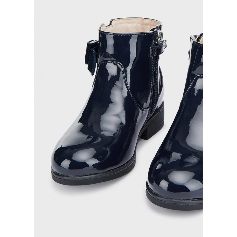 Mayoral Boots for Girls Black Patent 44307-021