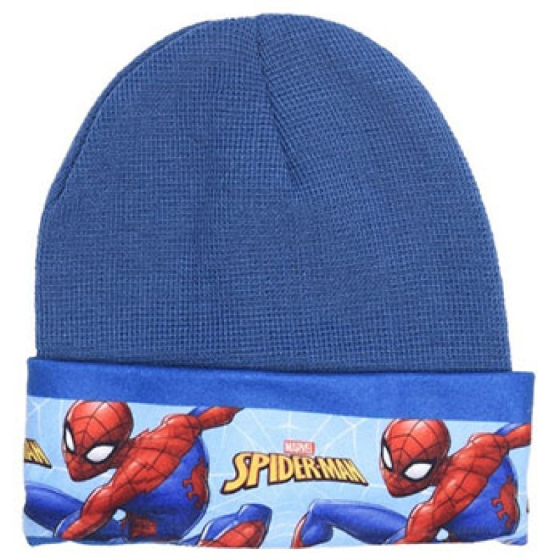 Knitted Hat Blue "SPIDERMAN"